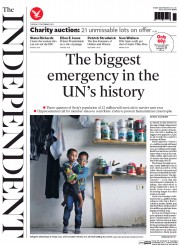 The Independent Newspaper Front Page (UK) for 17 December 2013