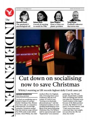 The Independent (UK) Newspaper Front Page for 17 December 2021