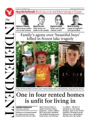 The Independent (UK) Newspaper Front Page for 17 December 2022