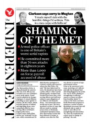 The Independent (UK) Newspaper Front Page for 17 January 2023