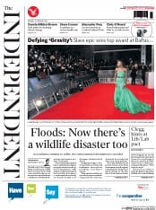 The Independent (UK) Newspaper Front Page for 17 February 2014