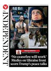 The Independent front page for 17 March 2025