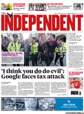 The Independent (UK) Newspaper Front Page for 17 May 2013