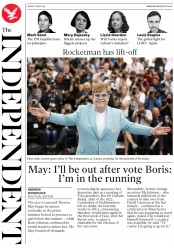 The Independent (UK) Newspaper Front Page for 17 May 2019