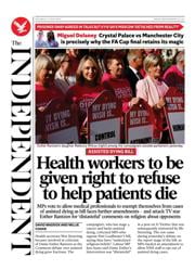 The Independent front page for 17 May 2025