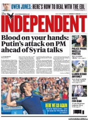 The Independent (UK) Newspaper Front Page for 17 June 2013