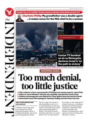 The Independent front page for 17 June 2025
