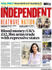 The Independent (UK) Newspaper Front Page for 17 July 2013