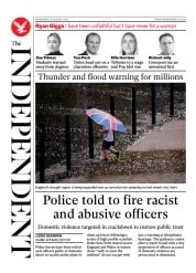 The Independent front page for 17 August 2022