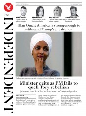 The Independent (UK) Newspaper Front Page for 17 September 2020