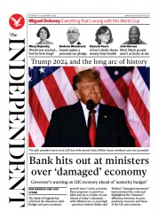 The Independent front page for 18 November 2022