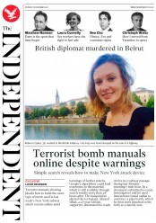 The Independent (UK) Newspaper Front Page for 18 December 2017