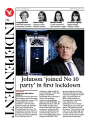 The Independent (UK) Newspaper Front Page for 18 December 2021