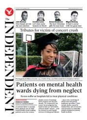 The Independent (UK) Newspaper Front Page for 18 December 2022