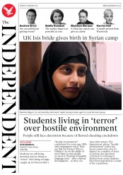 The Independent (UK) Newspaper Front Page for 18 February 2019