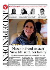 The Independent (UK) Newspaper Front Page for 18 March 2022