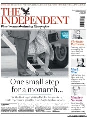 The Independent Newspaper Front Page (UK) for 18 May 2011