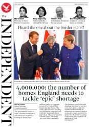 The Independent (UK) Newspaper Front Page for 18 May 2018