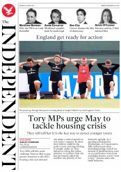 The Independent (UK) Newspaper Front Page for 18 June 2018