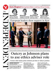 The Independent front page for 18 June 2022