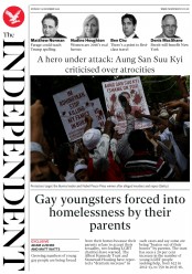 The Independent (UK) Newspaper Front Page for 19 December 2016