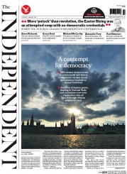 The Independent (UK) Newspaper Front Page for 19 January 2016