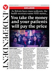 The Independent (UK) Newspaper Front Page for 19 January 2023