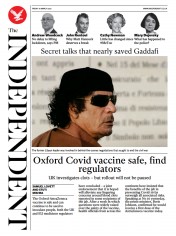 The Independent (UK) Newspaper Front Page for 19 March 2021