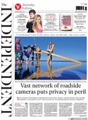 The Independent (UK) Newspaper Front Page for 19 April 2014