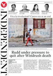 The Independent (UK) Newspaper Front Page for 19 April 2018