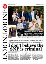 The Independent (UK) Newspaper Front Page for 19 April 2023