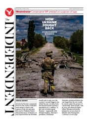 The Independent front page for 19 May 2022