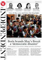 The Independent (UK) Newspaper Front Page for 19 July 2018