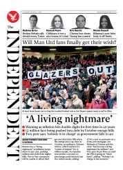 The Independent (UK) Newspaper Front Page for 19 August 2022