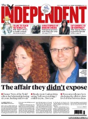 The Independent (UK) Newspaper Front Page for 1 November 2013