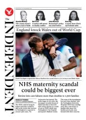 The Independent front page for 1 December 2022