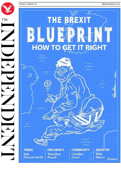 The Independent Newspaper Front Page (UK) for 1 February 2020
