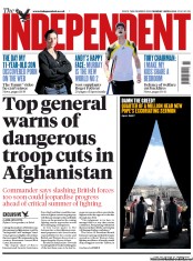 The Independent Newspaper Front Page (UK) for 1 April 2013