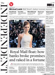 The Independent (UK) Newspaper Front Page for 1 April 2014