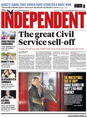 The Independent (UK) Newspaper Front Page for 1 May 2013