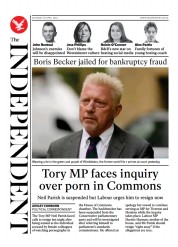The Independent (UK) Newspaper Front Page for 1 May 2022