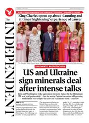 The Independent front page for 1 May 2025