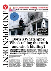 The Independent (UK) Newspaper Front Page for 1 June 2023