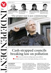 The Independent (UK) Newspaper Front Page for 20 May 2017