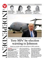 The Independent (UK) Newspaper Front Page for 20 June 2022