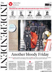 The Independent (UK) Newspaper Front Page for 21 November 2015