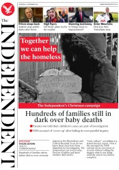 The Independent (UK) Newspaper Front Page for 21 November 2019