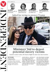 The Independent (UK) Newspaper Front Page for 21 February 2020