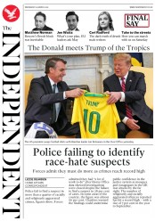 The Independent (UK) Newspaper Front Page for 21 March 2019