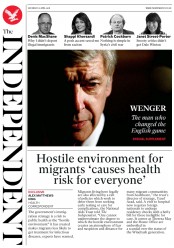 The Independent (UK) Newspaper Front Page for 21 April 2018